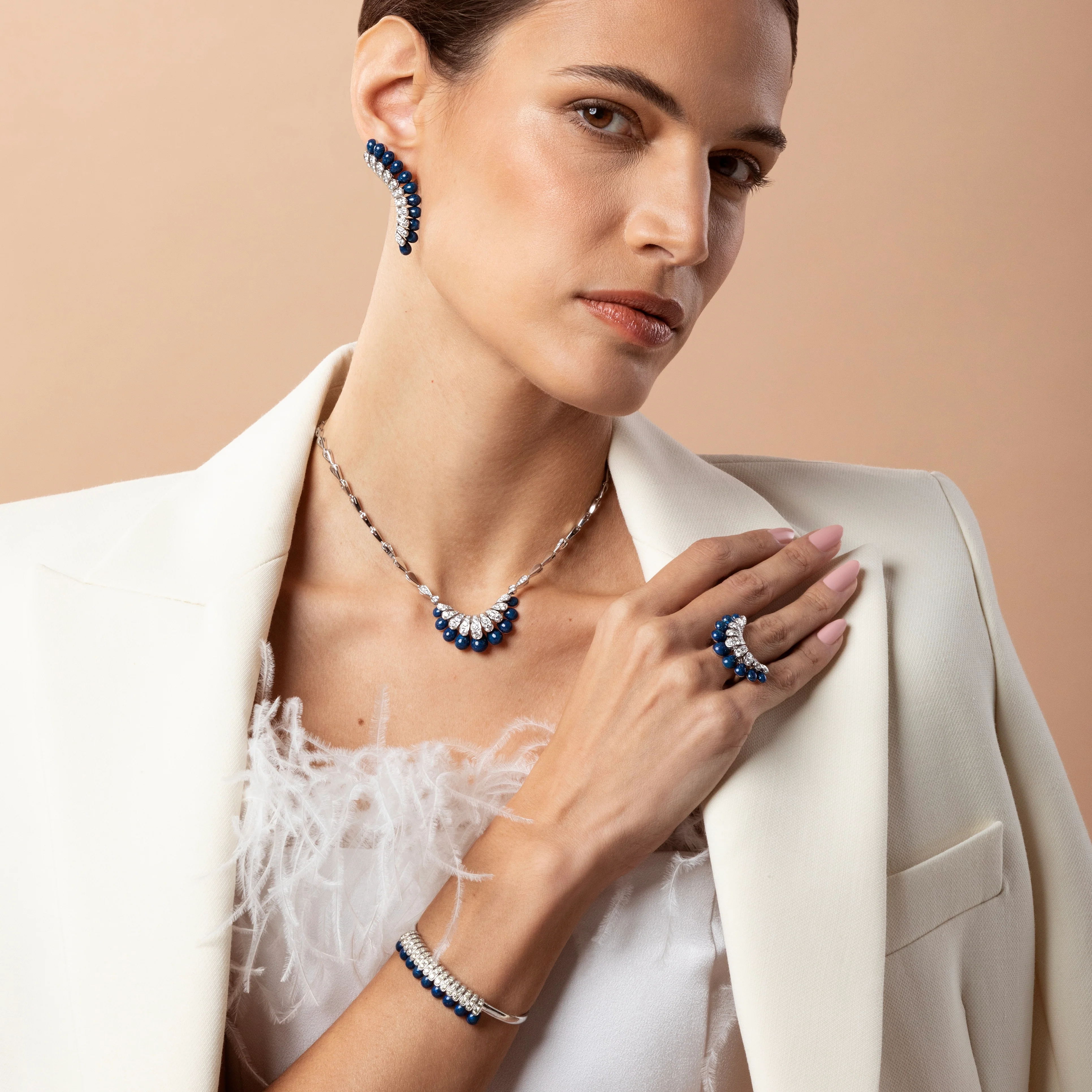 ALLEGRA BLUE ENAMEL PENDANT - Image 3