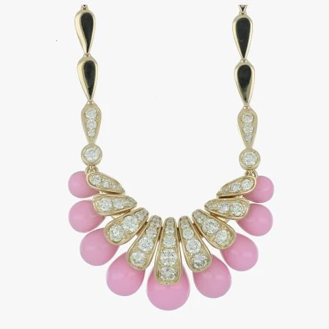 ALLEGRA PINK ENAMEL PENDANT - Image 2