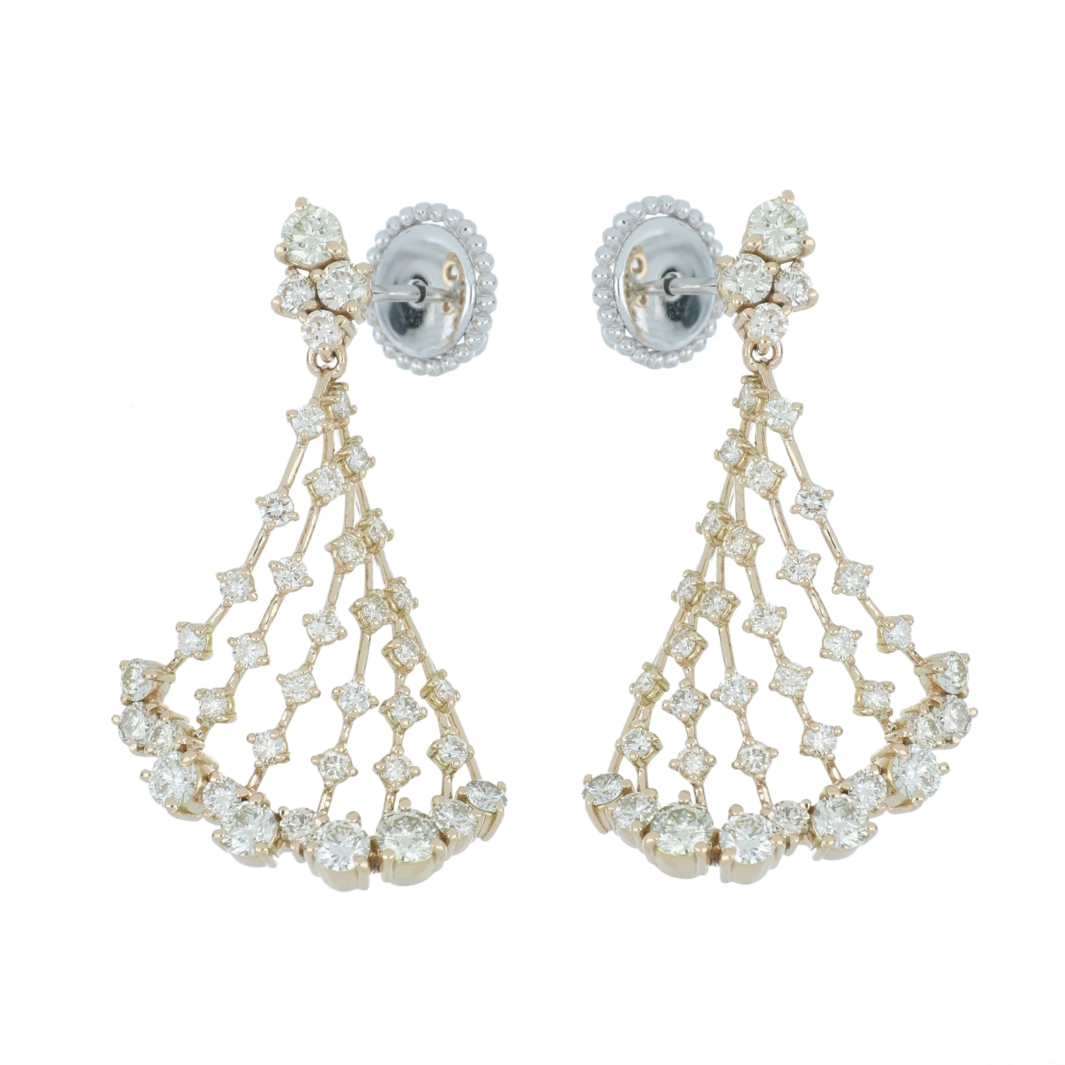 ARIA ROSE GOLD EARRINGS - Image 2