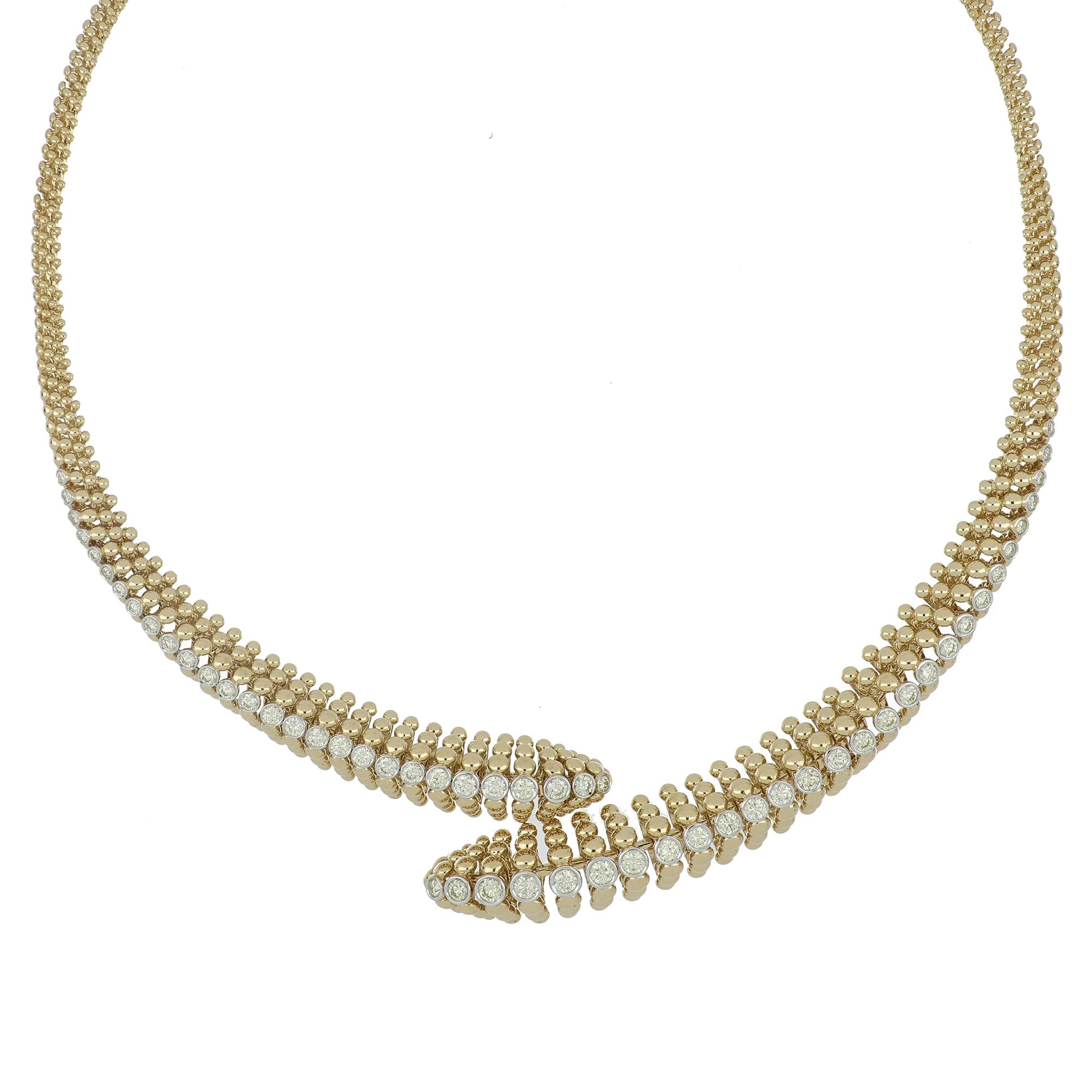 BUBBLES CONTRARIÈ YELLOW GOLD NECKLACE - Image 2