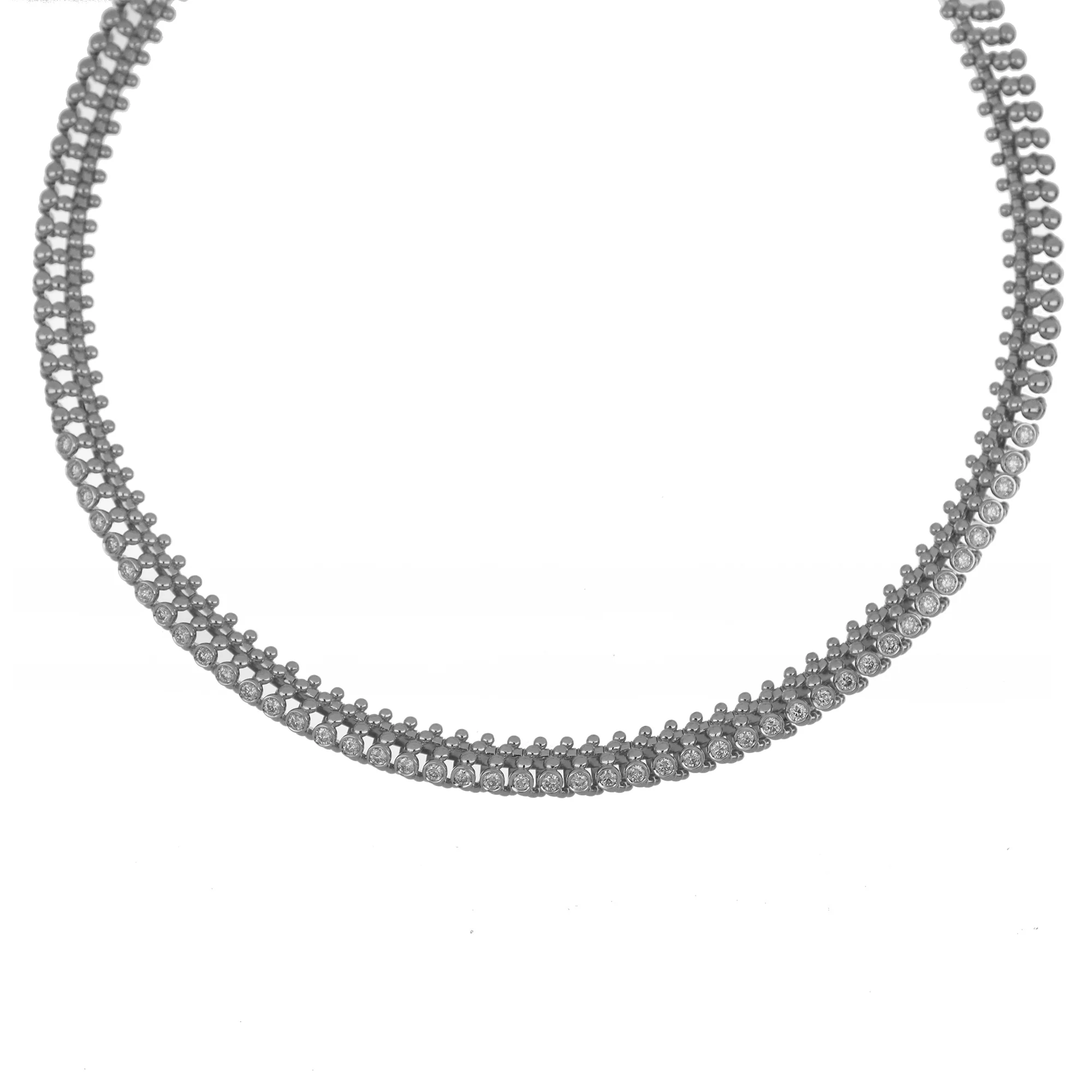 BUBBLES MINI-ME WHITE GOLD NECKLACE - Image 2