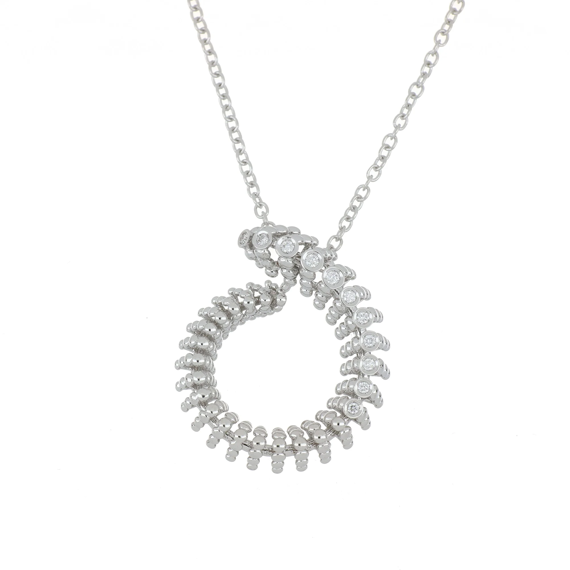 BUBBLES MINI-ME WHITE GOLD PENDANT - Image 2