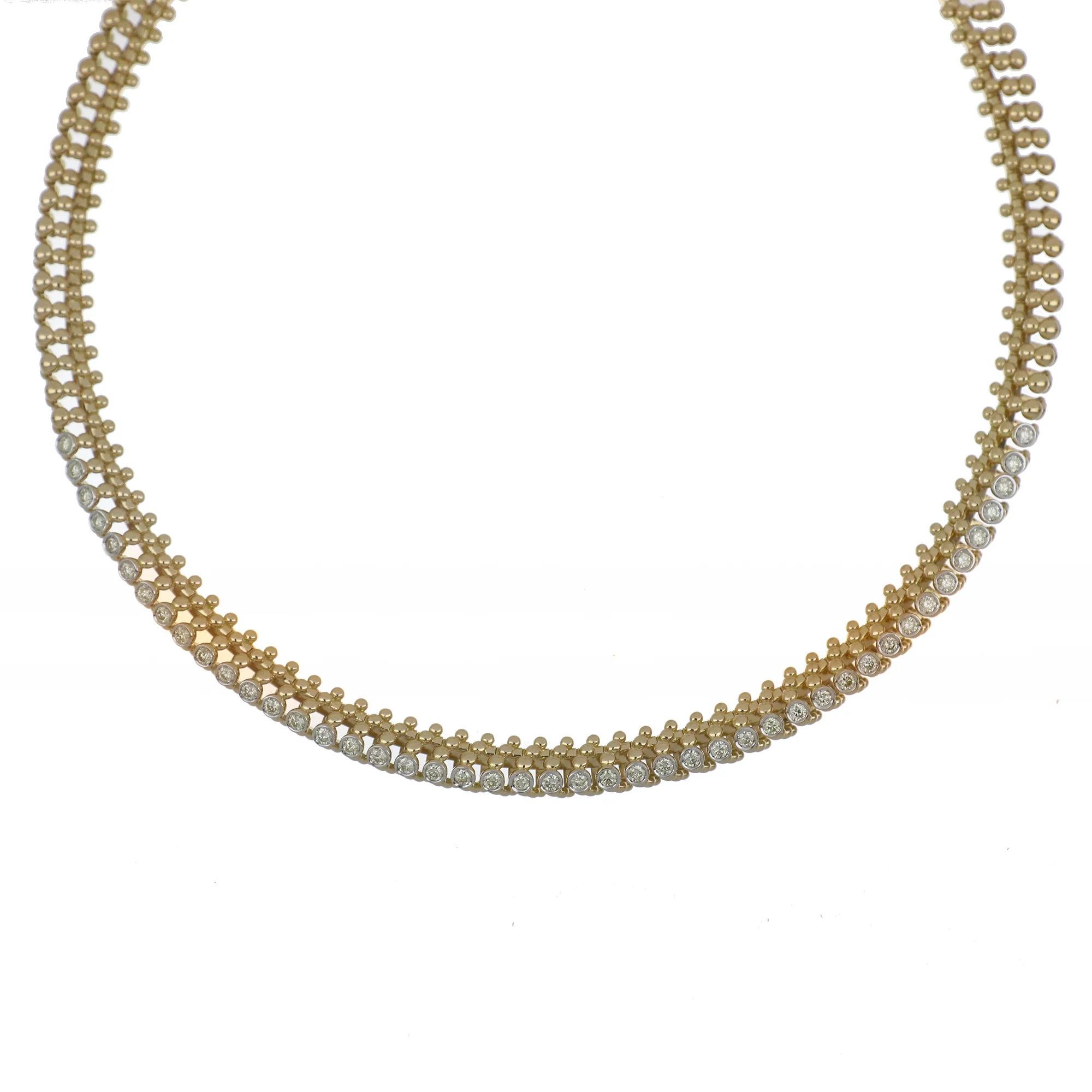 BUBBLES MINI-ME YELLOW GOLD NECKLACE - Image 2