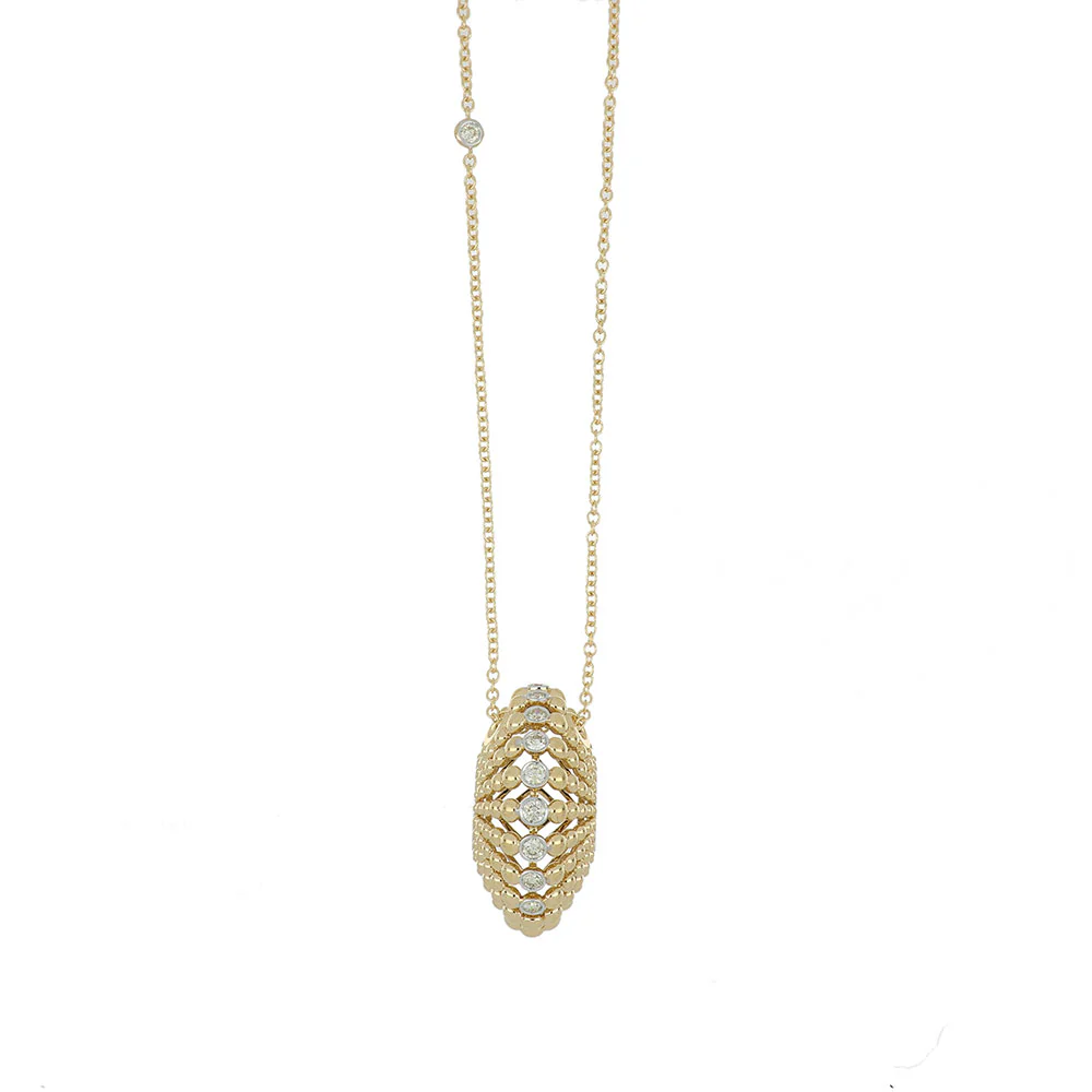 BUBBLES YELLOW GOLD PENDANT - Image 3