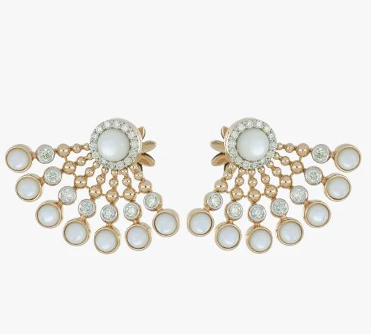 BUBBLES RAGGI MOTHER OF PEARL EARRINGS - Image 2