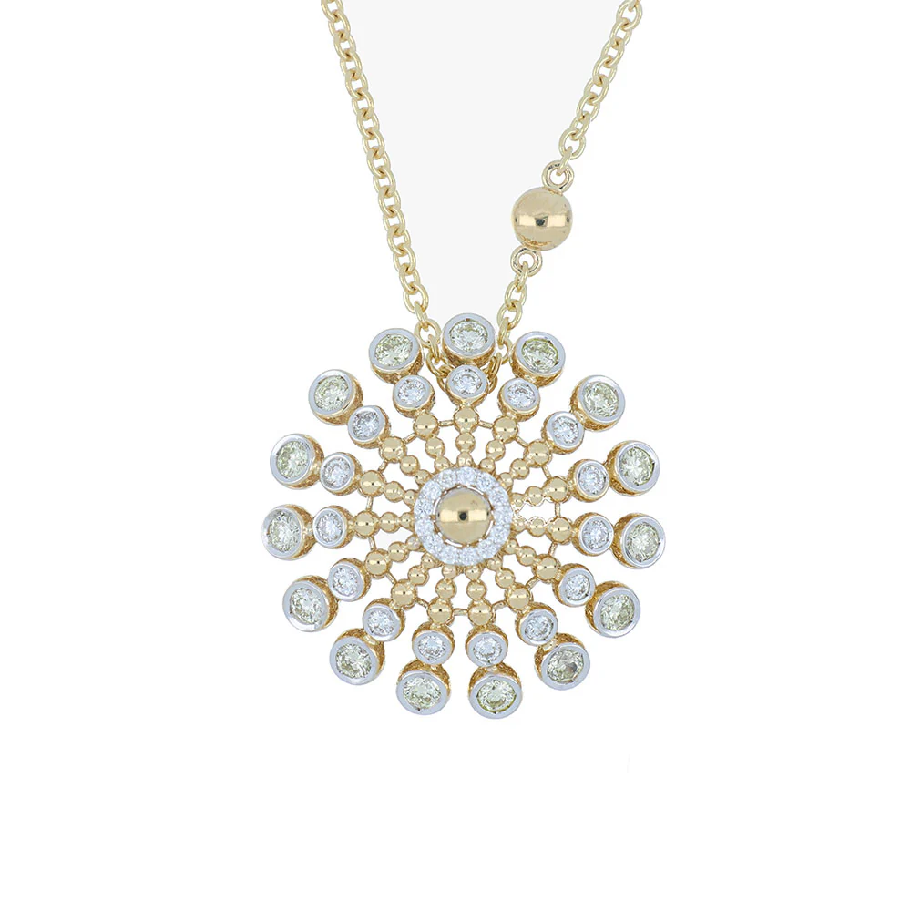 BUBBLES RAGGI SMALL ROUND DIAMOND PENDANT - Image 2