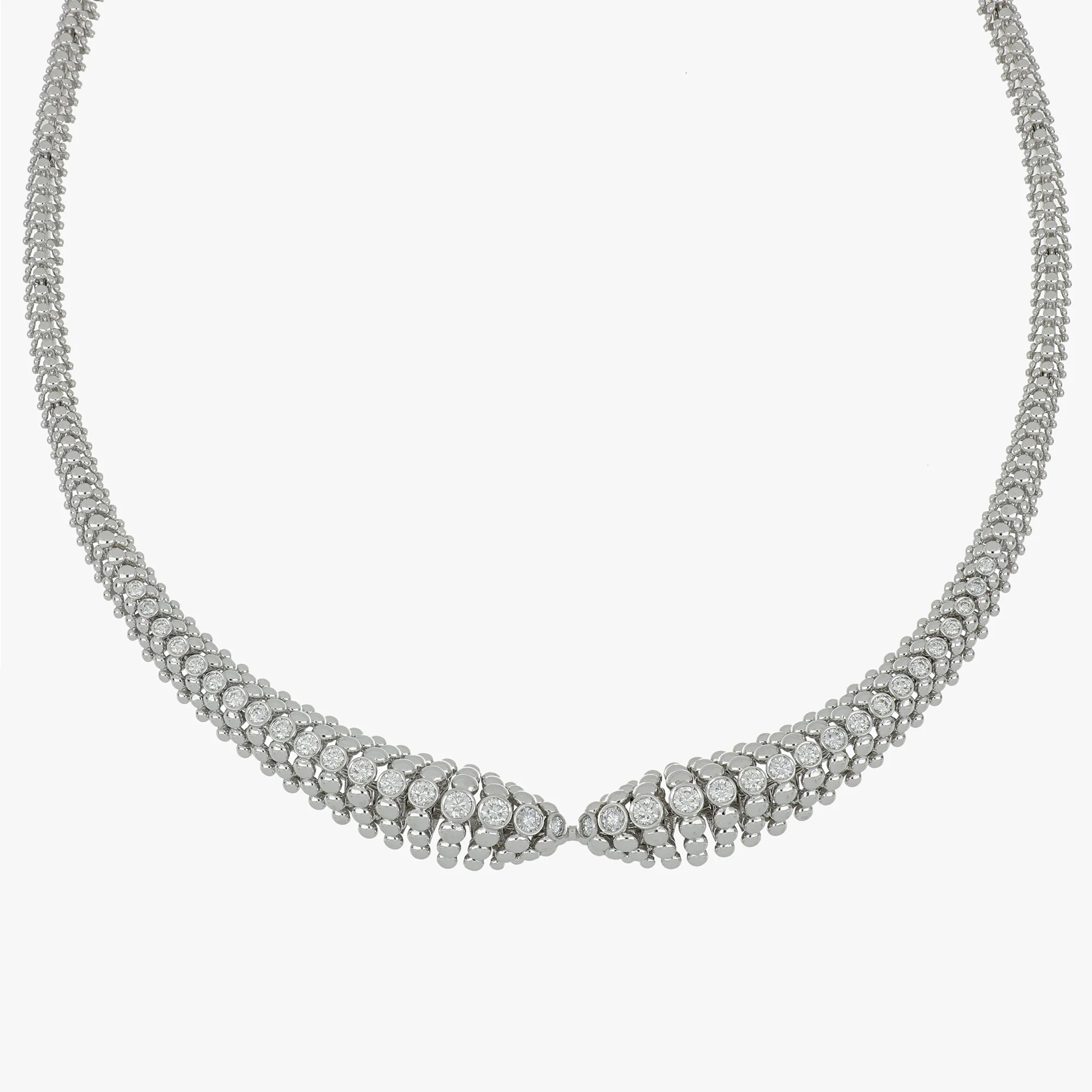 BUBBLES WHITE GOLD NECKLACE - Image 2