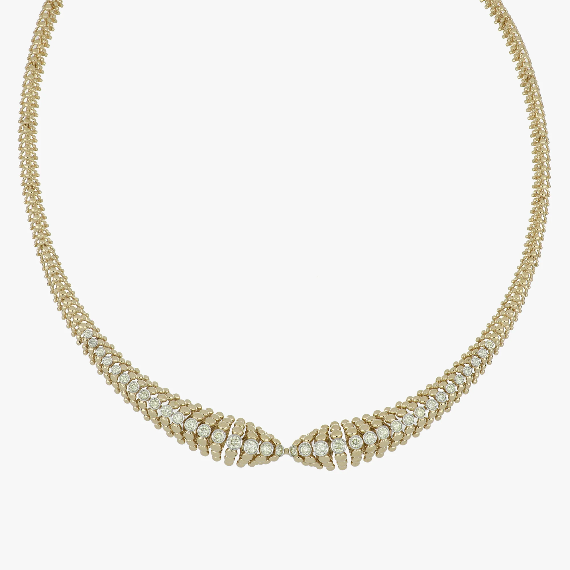 BUBBLES YELLOW GOLD NECKLACE - Image 2