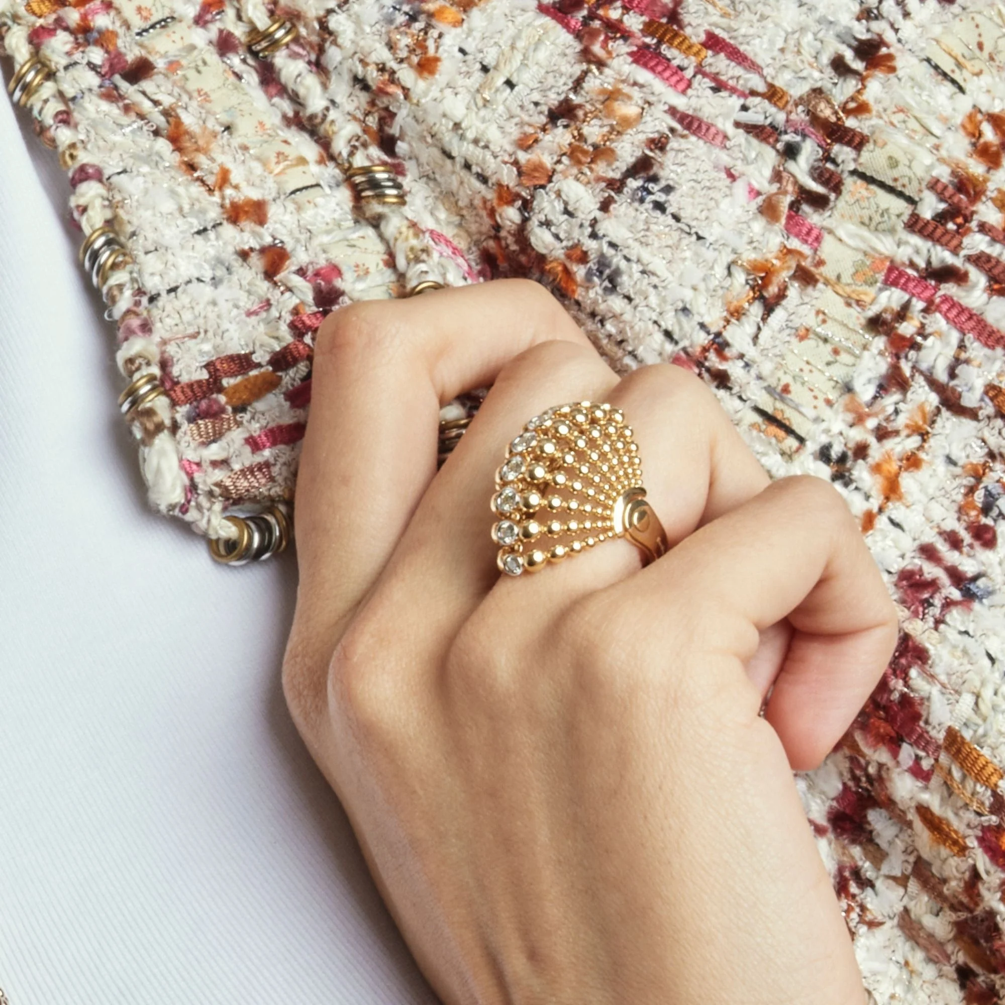 BUBBLES YELLOW GOLD YELLOW DIAMOND RING