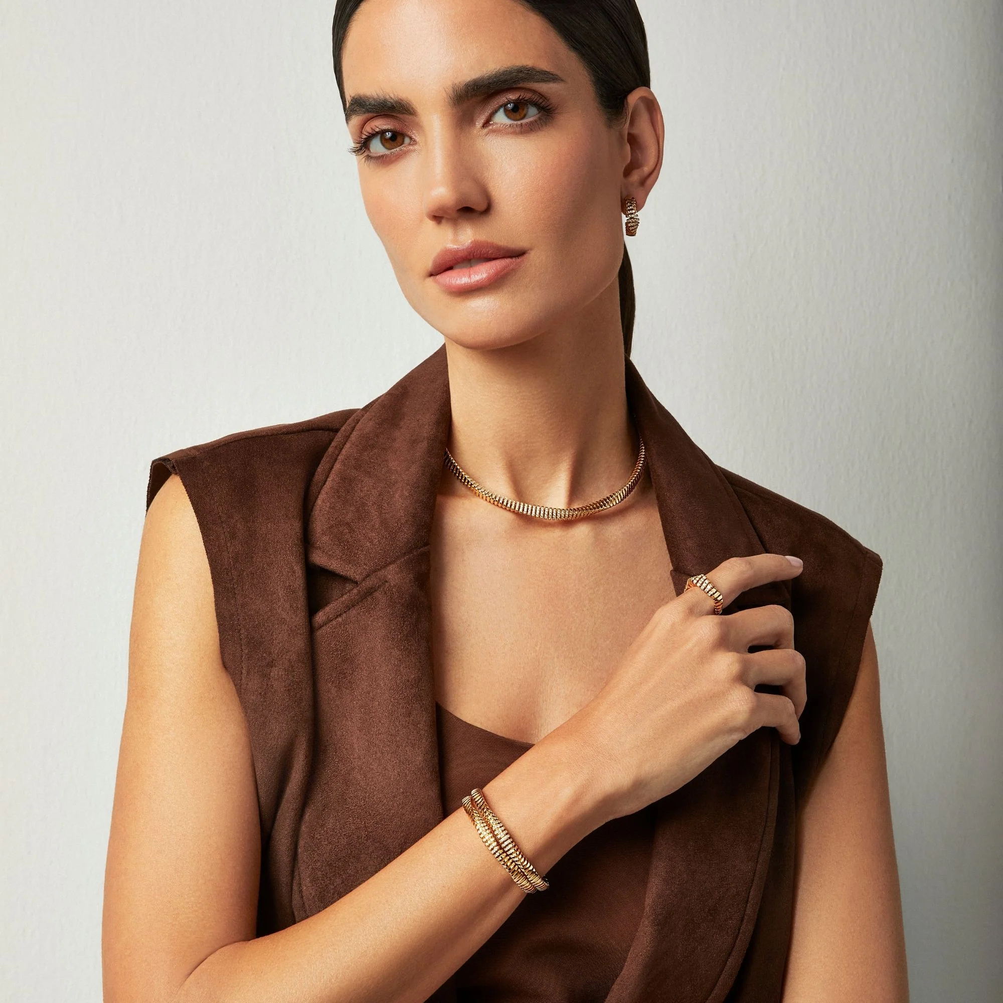 CRESCENDO MINI-ME YELLOW GOLD BRACELET - Image 3