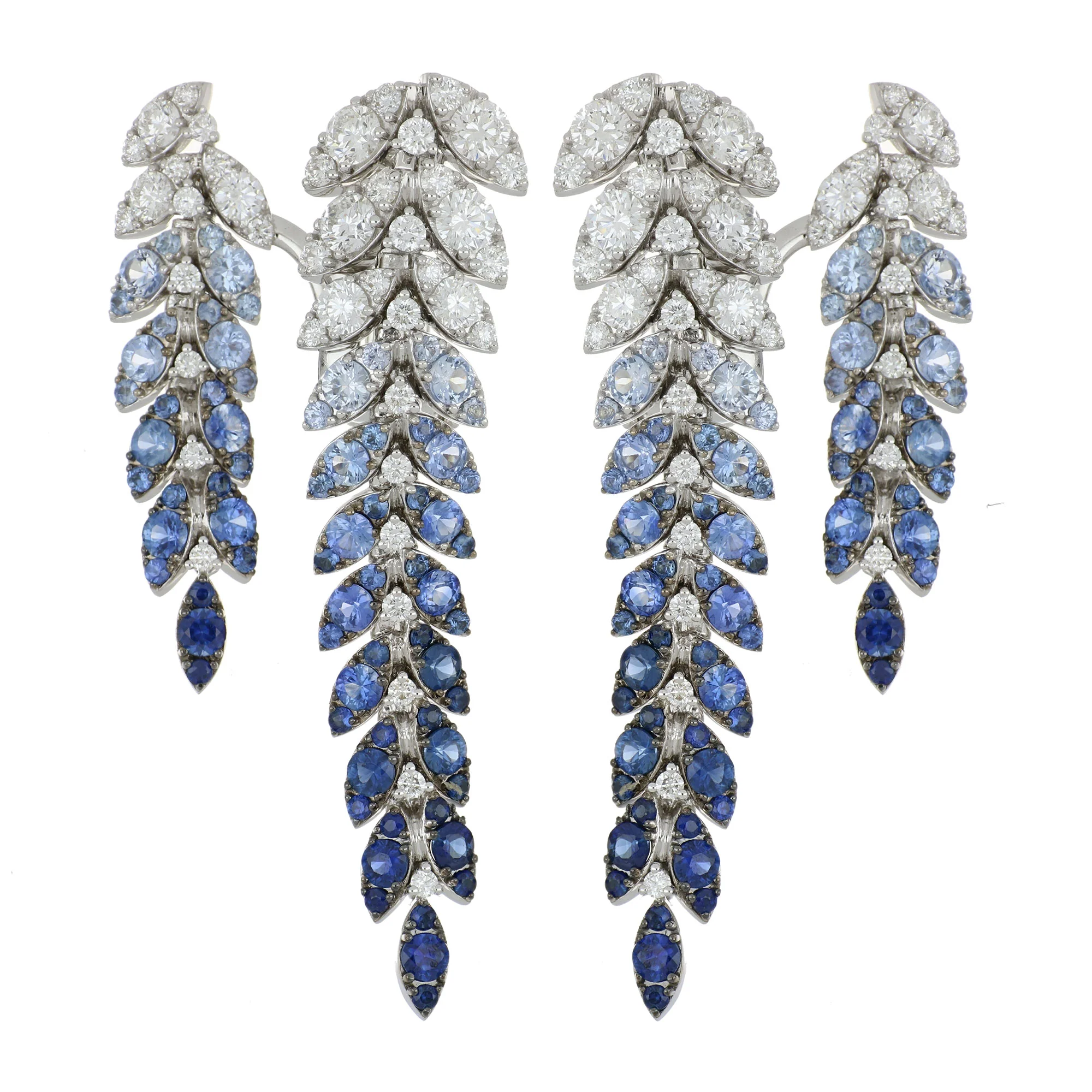 FELCE DOUBLE BLUE SAPPHIRES EARRINGS - Image 2