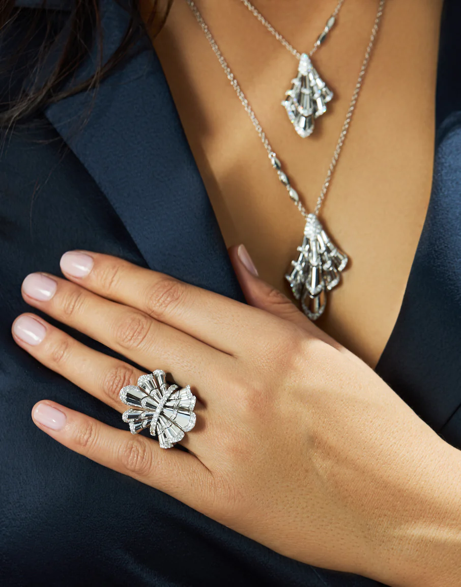 FOULARD WHITE GOLD DIAMOND RING - Image 3