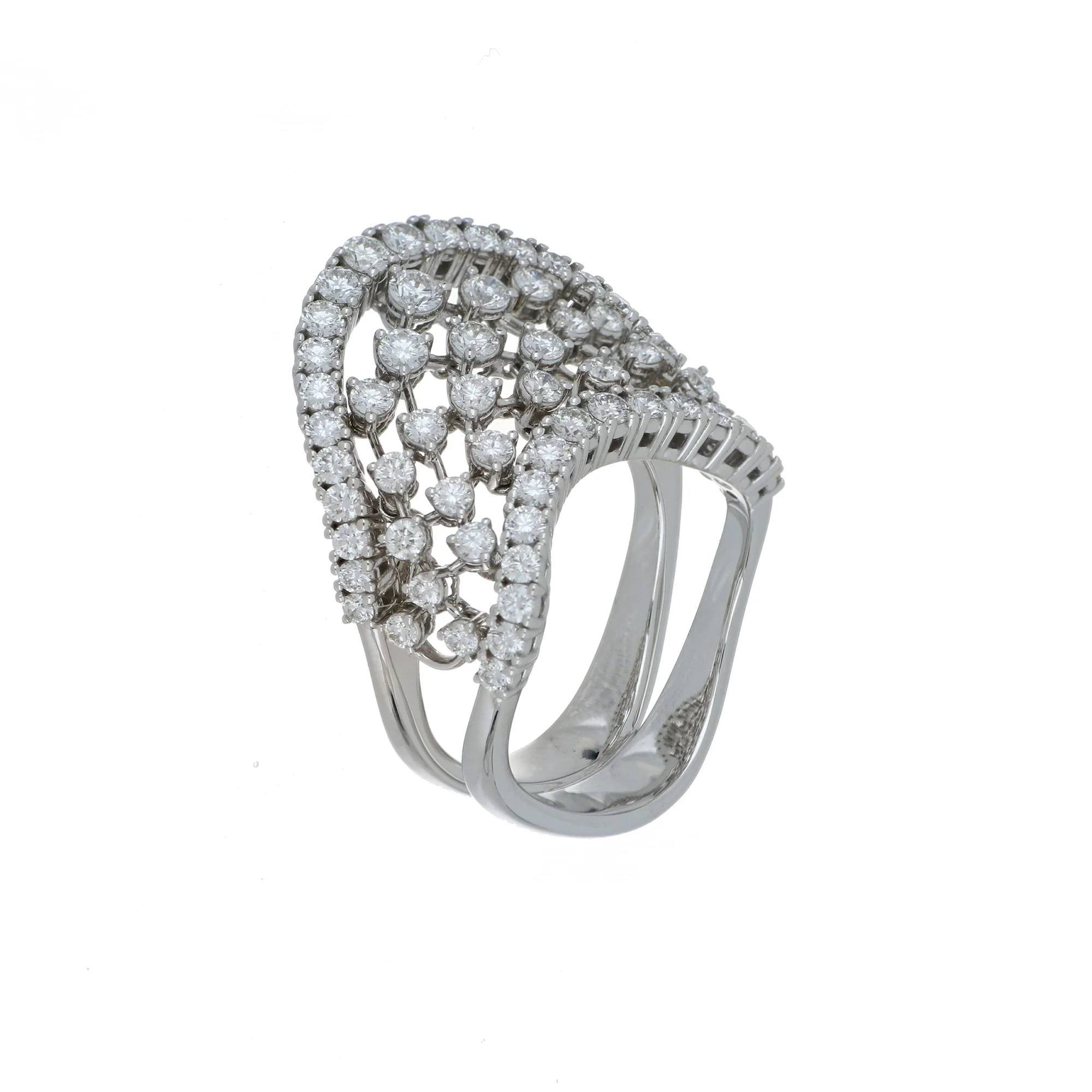 INTRIGO WHITE GOLD RING - Image 2