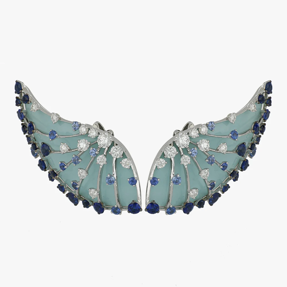 LUCCIOLA LIGHT BLUE SAPPHIRES EARRINGS - Image 2