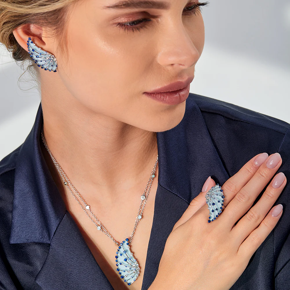 LUCCIOLA LIGHT BLUE SAPPHIRES EARRINGS - Image 3