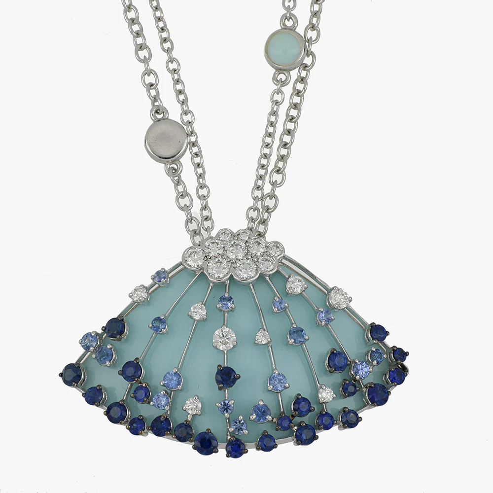 LUCCIOLA LIGHT BLUE SAPPHIRES MEDIUM PENDANT - Image 2