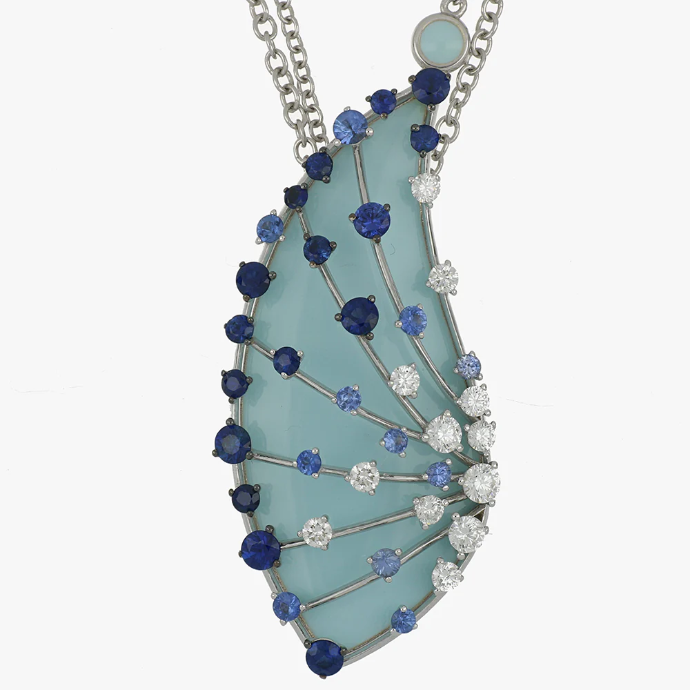 LUCCIOLA LIGHT BLUE SAPPHIRES PENDANT - Image 2