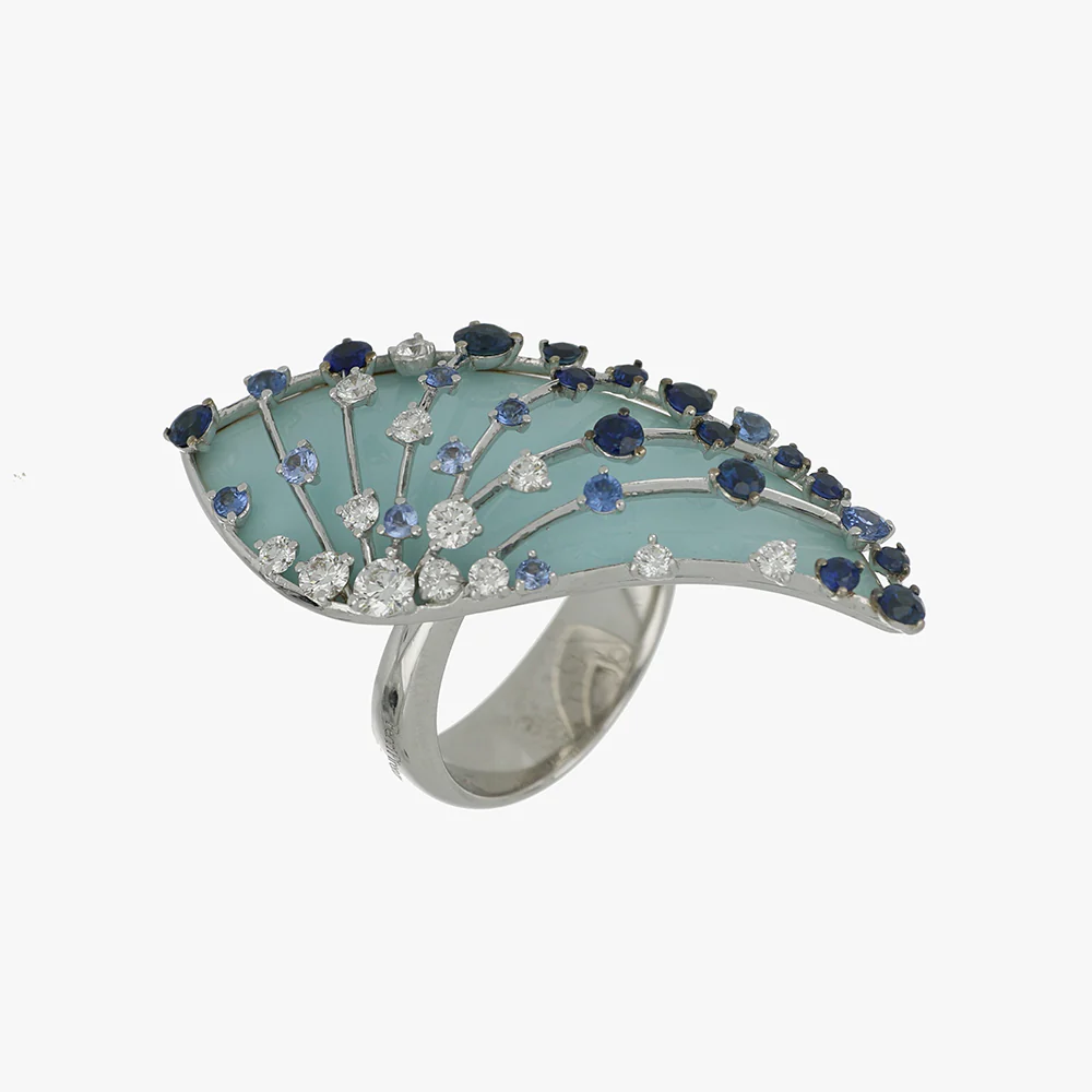 LUCCIOLA LIGHT BLUE SAPPHIRES RING - Image 2