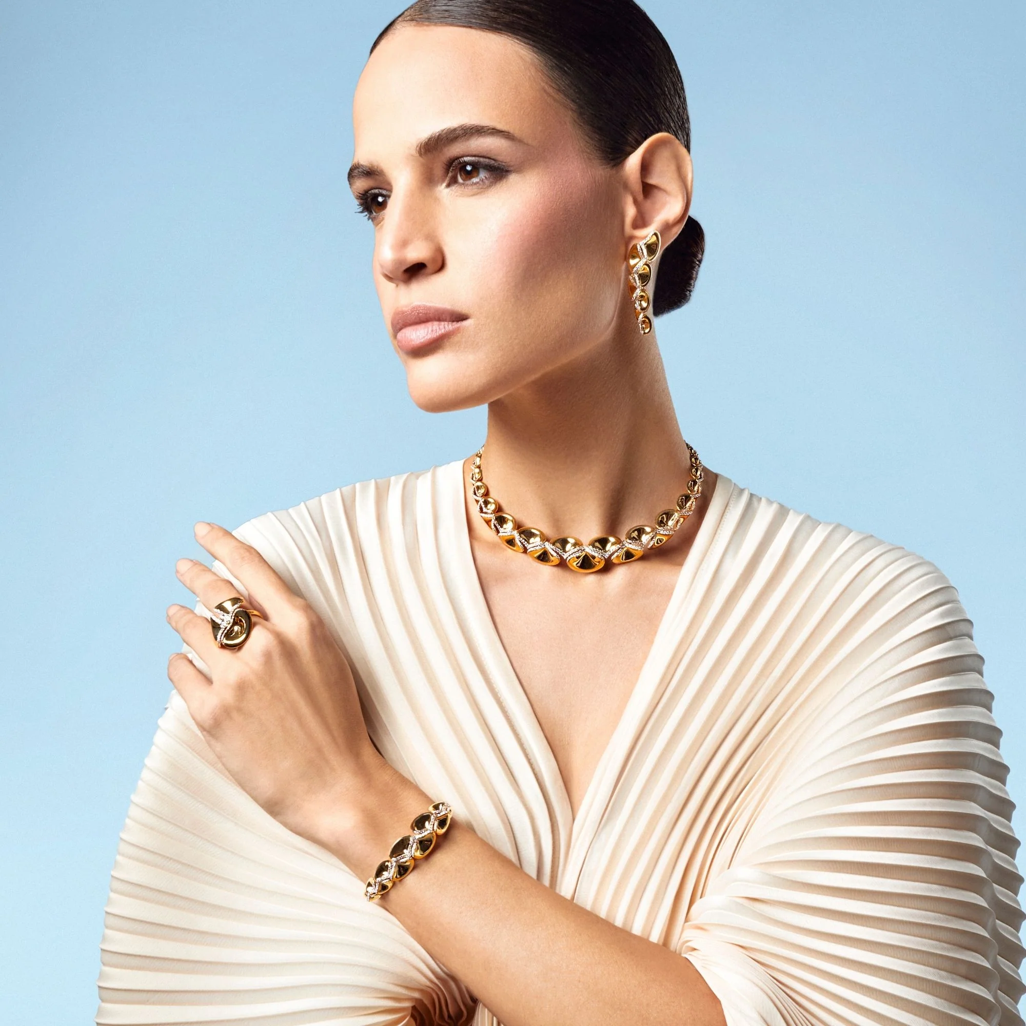 NINFEA YELLOW GOLD BRACELET - Image 3