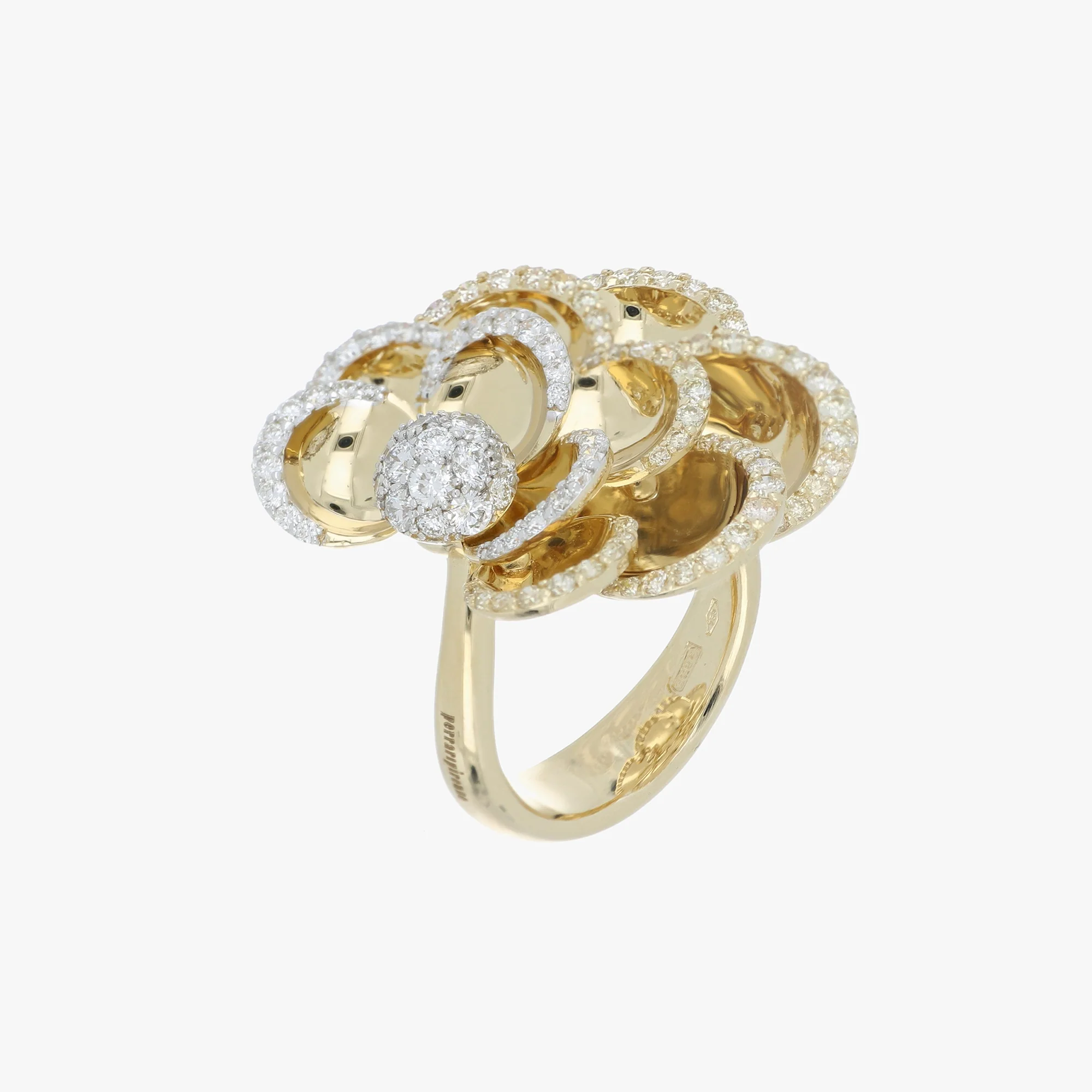 PETALS YELLOW GOLD RING - Image 2
