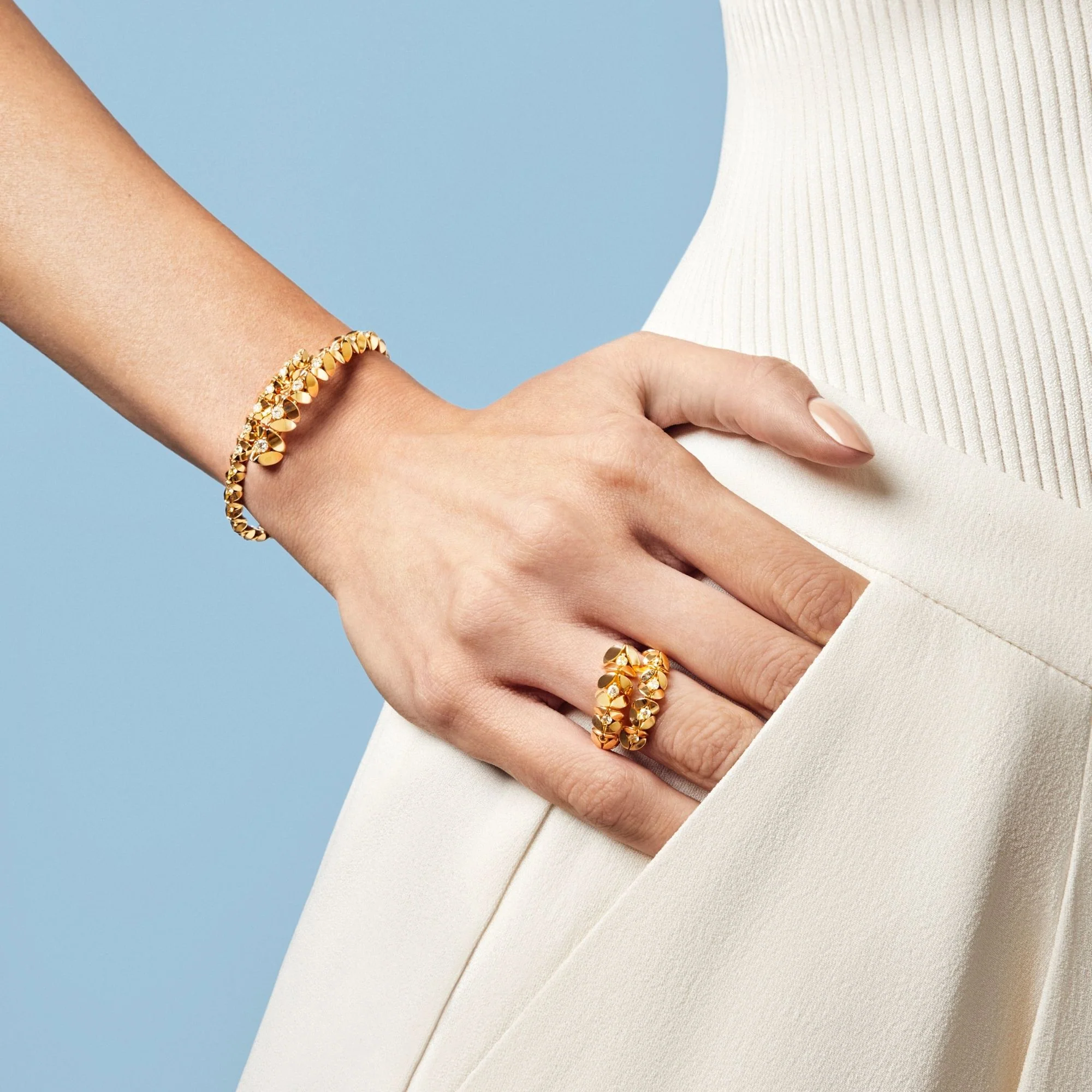 RIFLESSI CONTRARIÉ YELLOW GOLD RING - Image 3