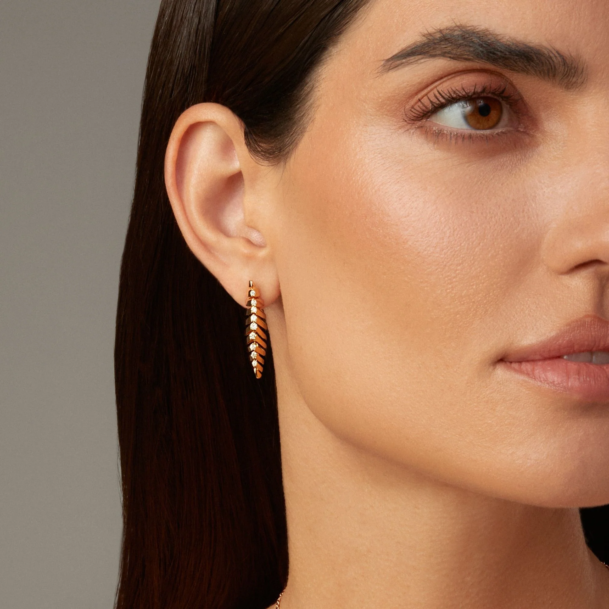 SOFFIO MINI-ME YELLOW GOLD EARRINGS