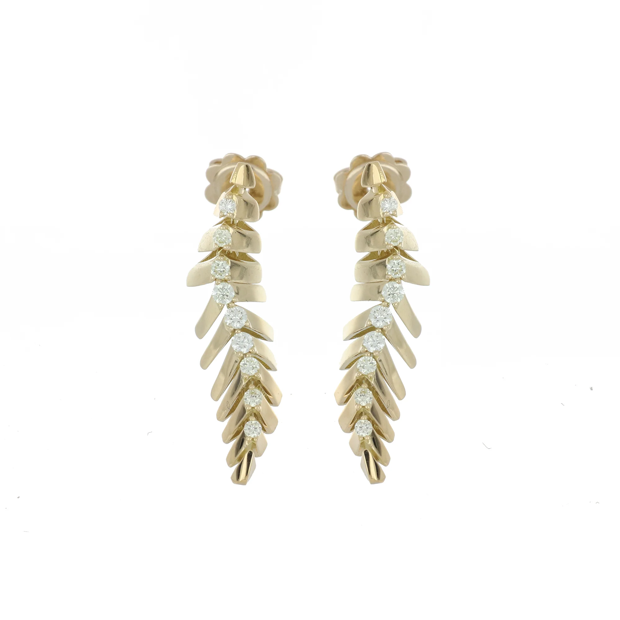 SOFFIO MINI-ME YELLOW GOLD EARRINGS - Image 2