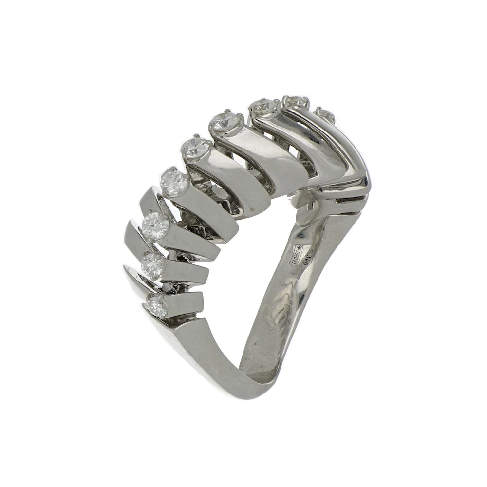 SOFFIO WHITE GOLD RING - Image 2