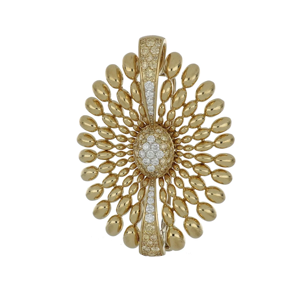 SOLEGIRA YELLOW GOLD BROOCH - Image 2