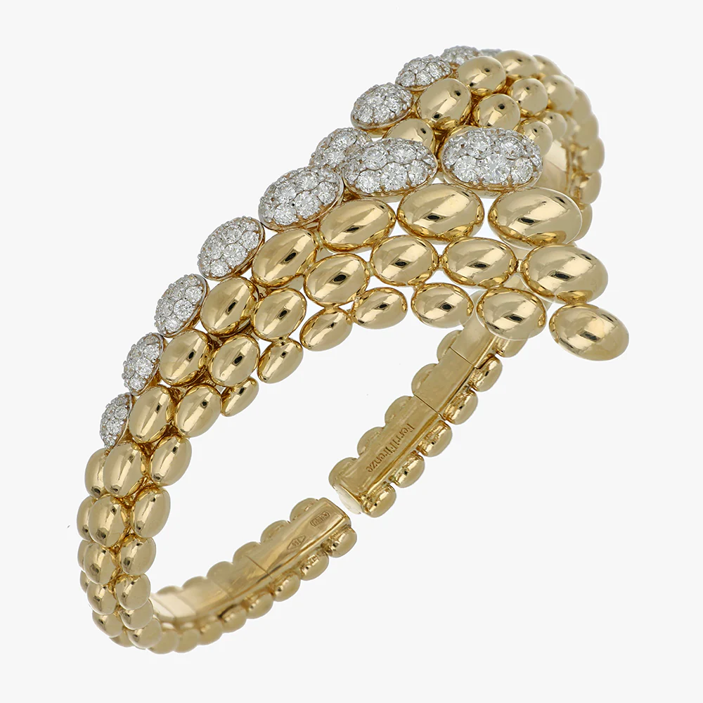 SOLEGIRA YELLOW GOLD DIAMONDS BRACELET - Image 2