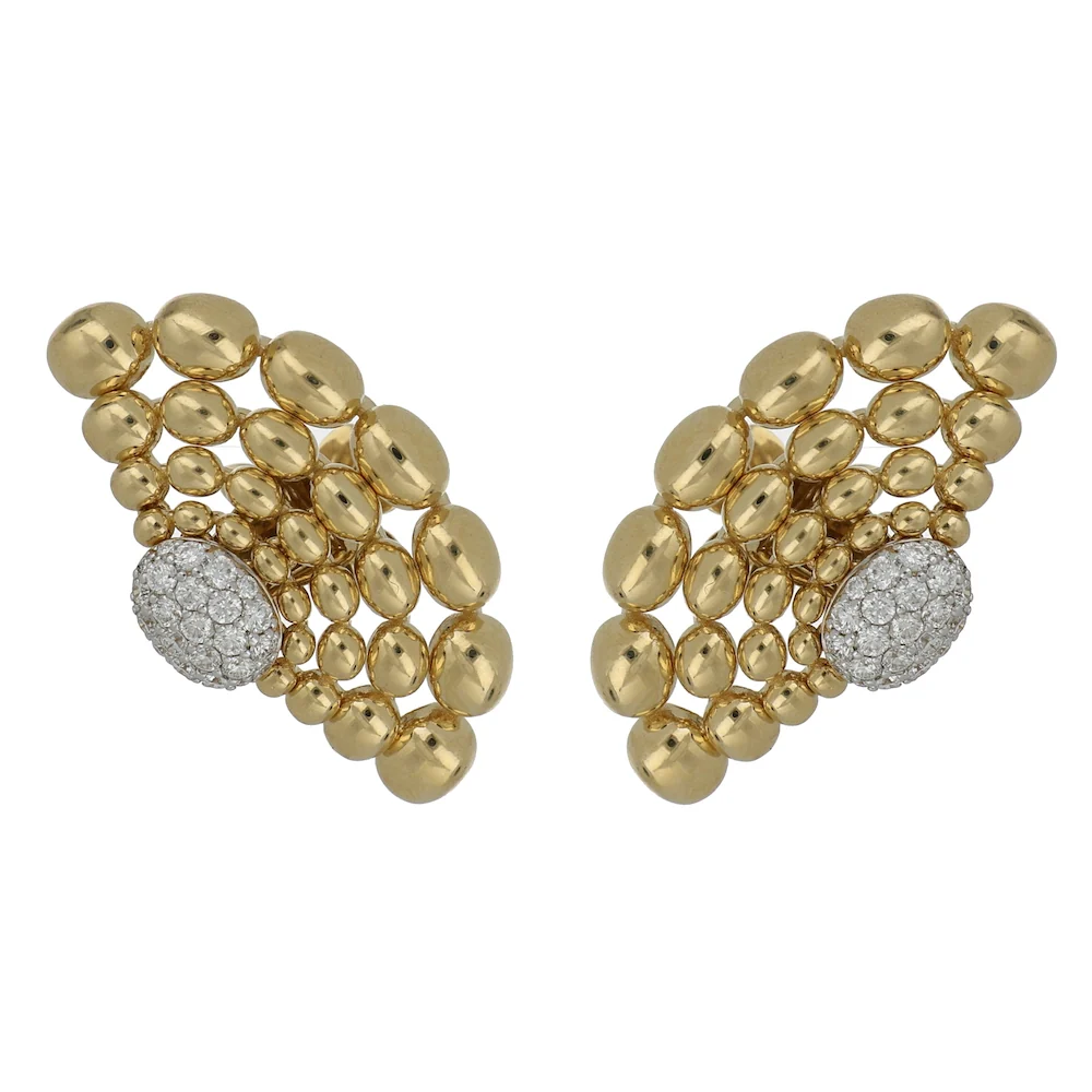 SOLEGIRA YELLOW GOLD EARRINGS - Image 2