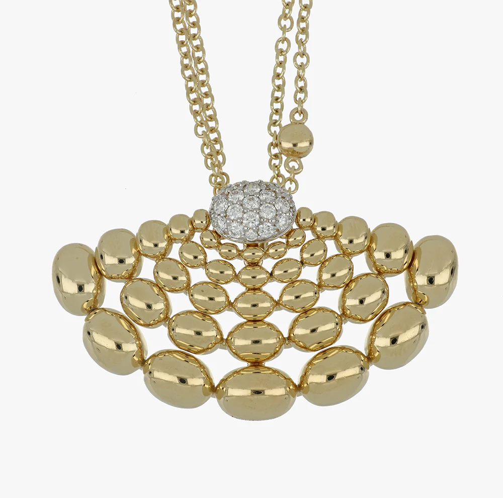 SOLEGIRA YELLOW GOLD LONG PENDANT - Image 2
