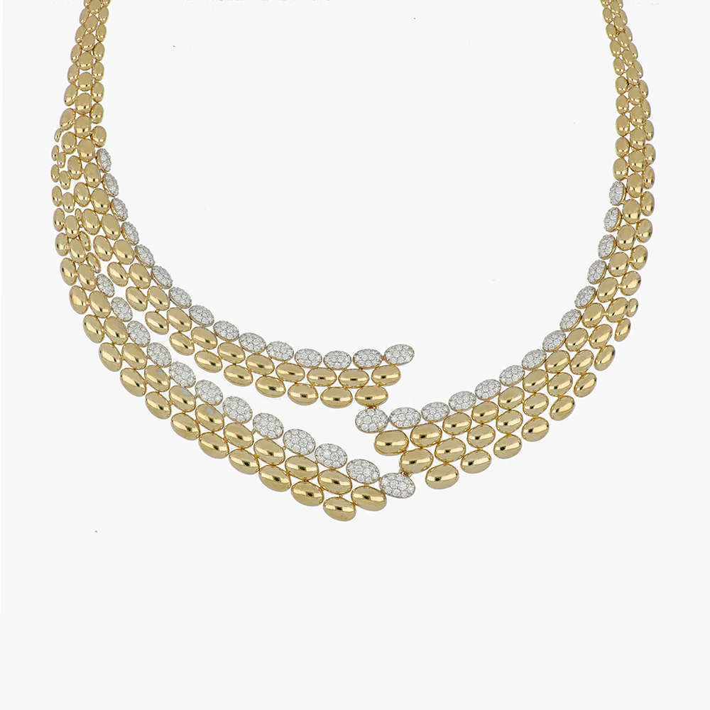 SOLEGIRA YELLOW GOLD TRIPLE NECKLACE - Image 2