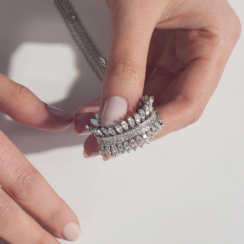 SPETTINATO DIAMOND BIG PENDANT - Image 5