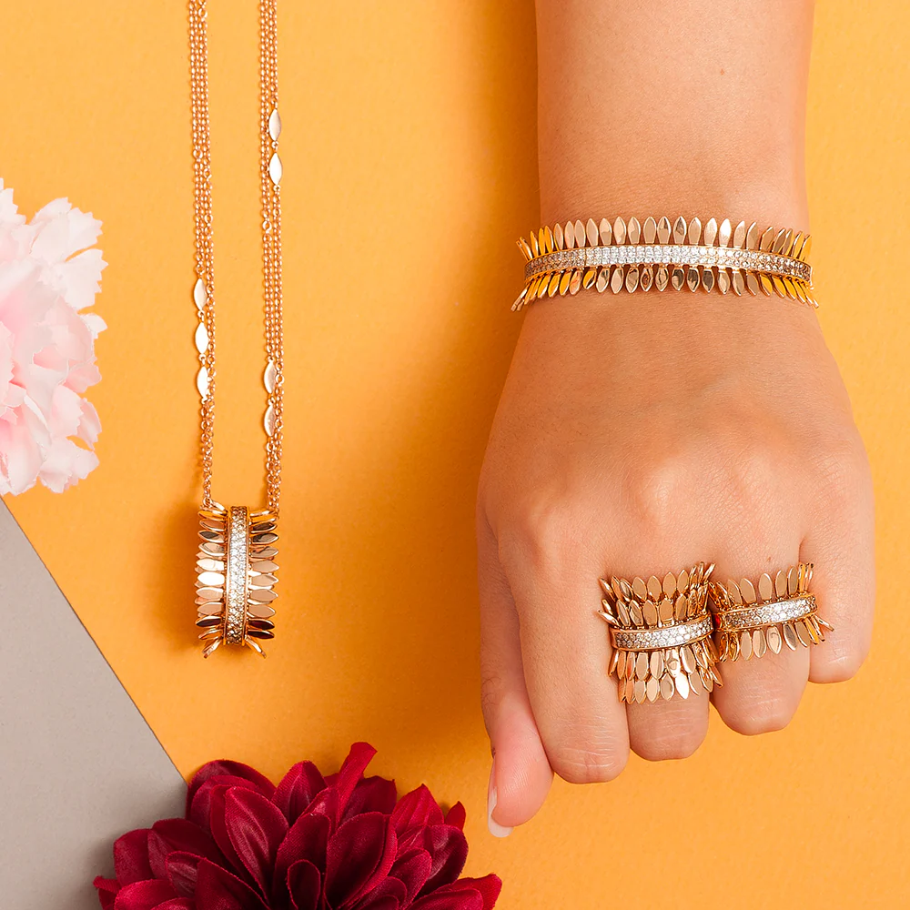 SPETTINATO YELLOW GOLD BRACELET - Image 5