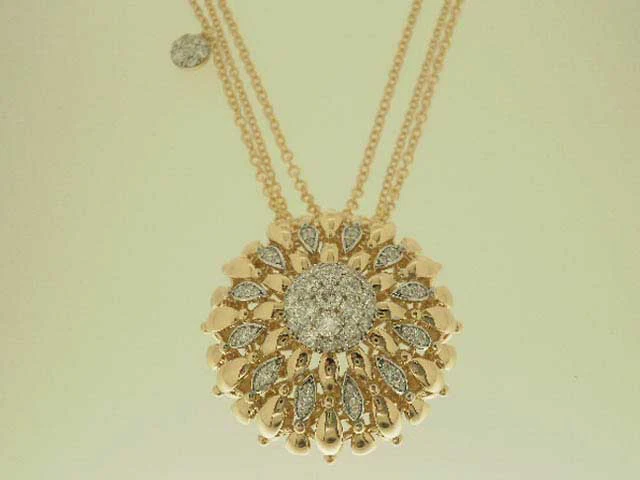 TWIST TWIST BIG YELLOW GOLD DIAMOND PENDANT - Image 3