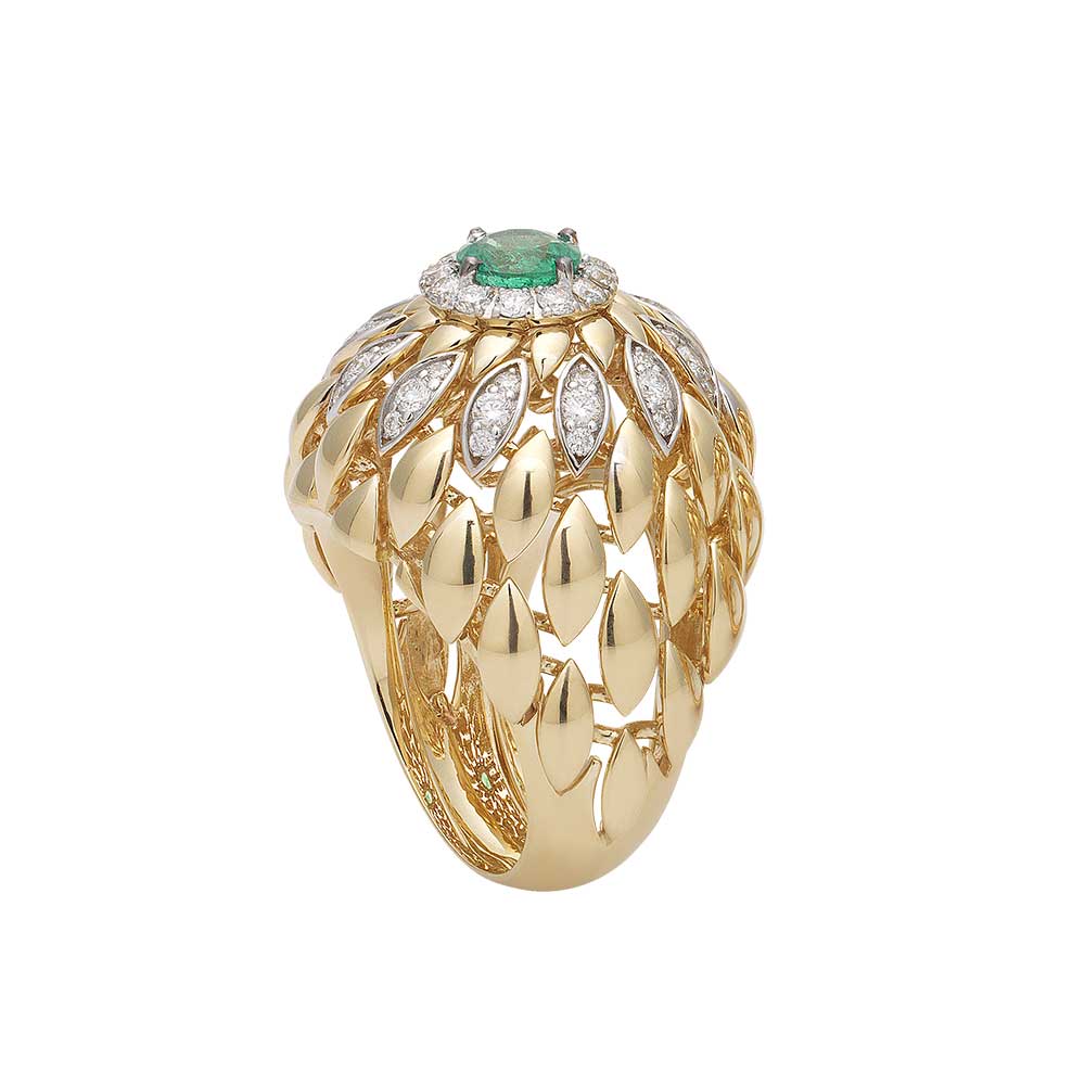 TWIST TWIST BIG RING EMERALD - Image 2