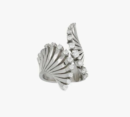 VITO WHITE GOLD CONTRARIÉ RING - Image 2