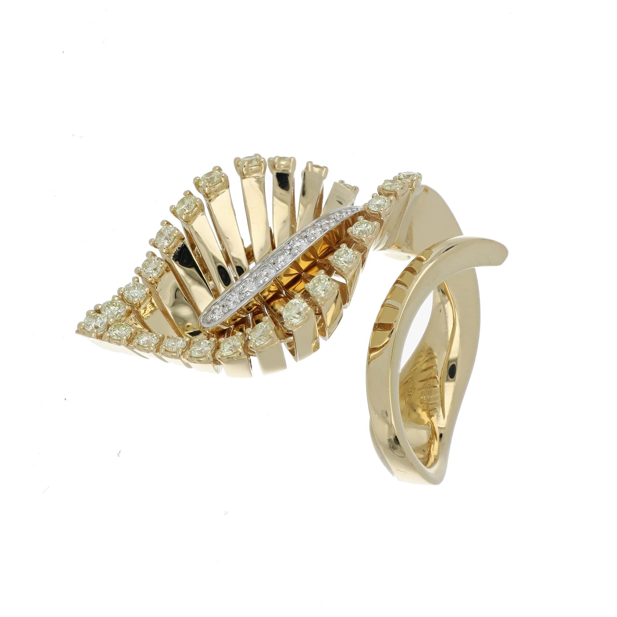 VITO FOGLIA YELLOW GOLD RING - Image 2