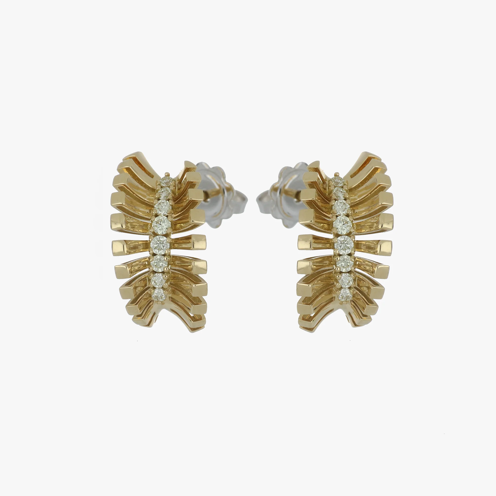 VITO MINI-ME YELLOW GOLD EARRINGS - Image 2