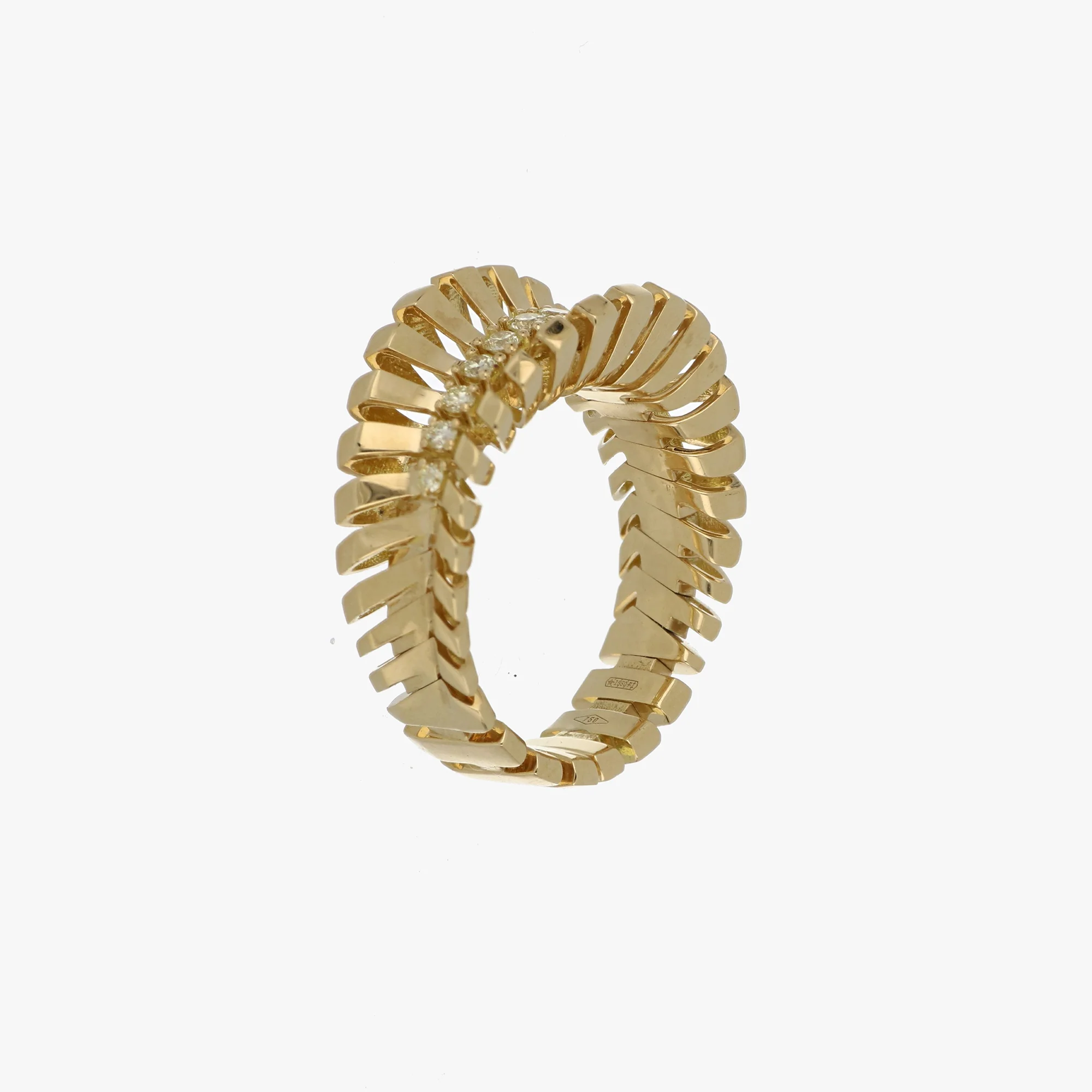 VITO MINI-ME YELLOW GOLD RING - Image 2