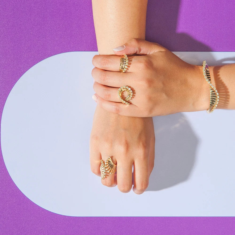 VITO VENTAGLIO RING YELLOW GOLD - Image 3