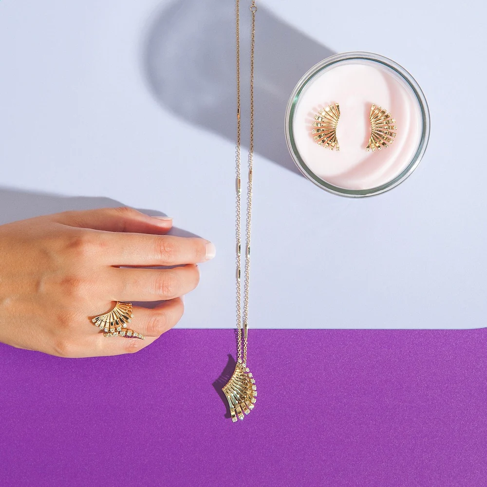 VITO VENTAGLIO YELLOW GOLD PENDANT - Image 3