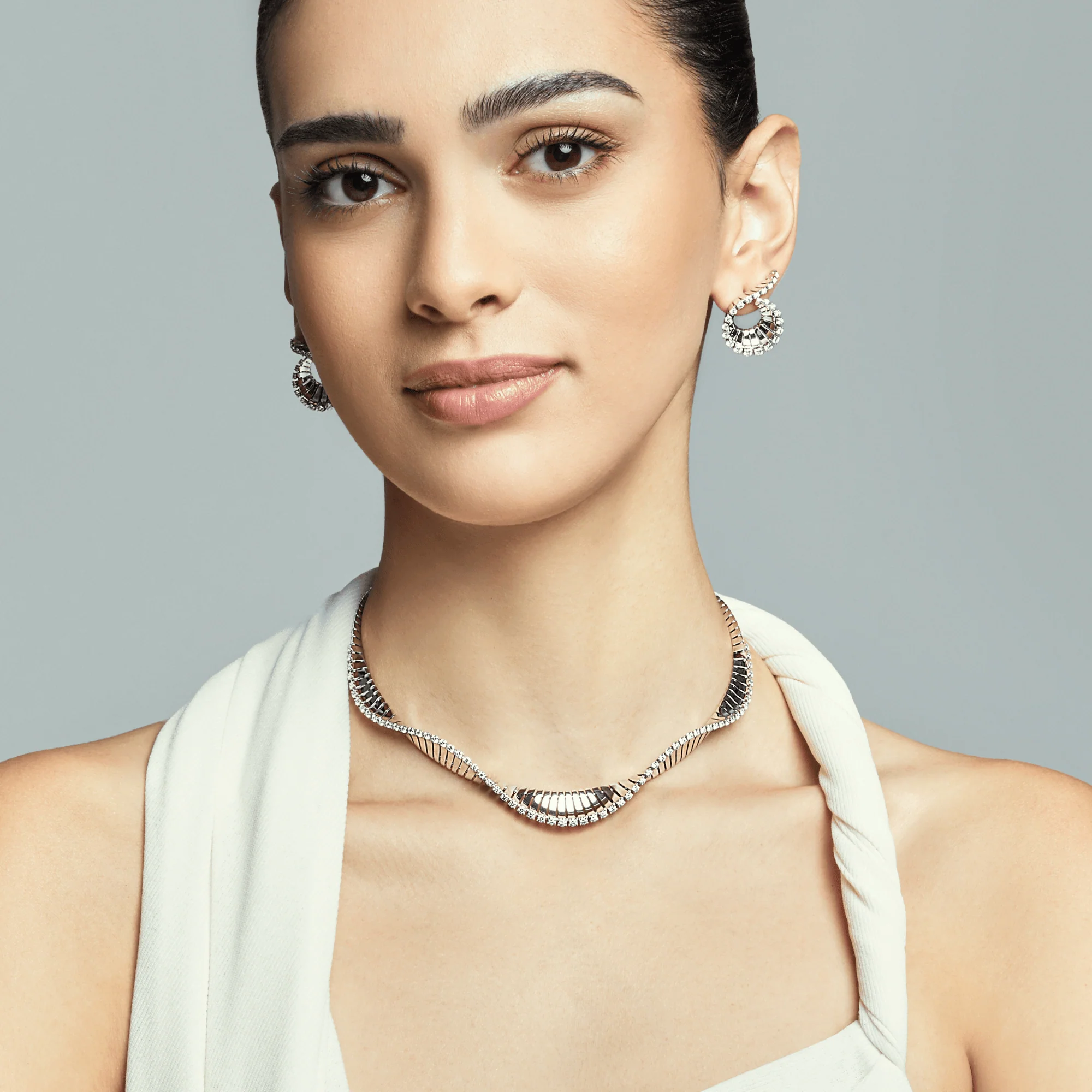 VITO WHITE GOLD CHOKER