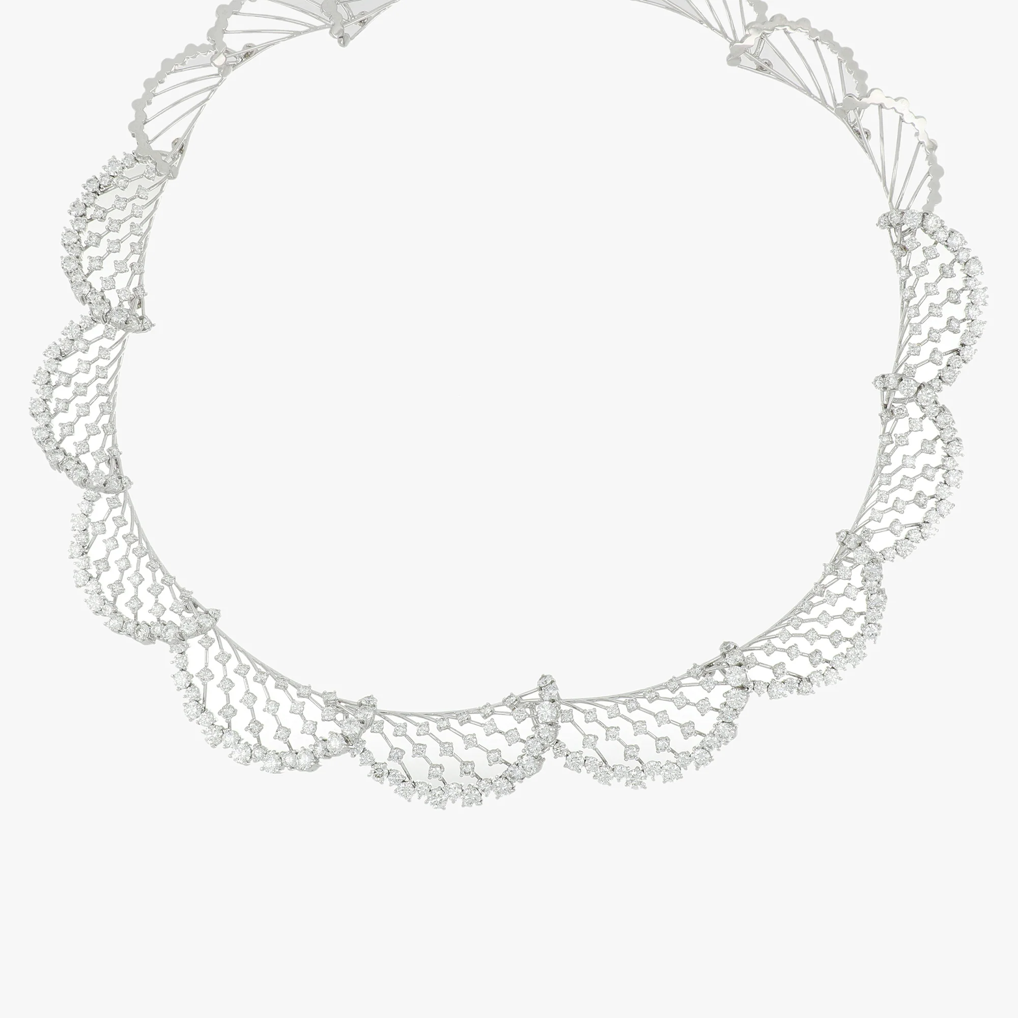 WHITE WONDERS ARIA BIG WHITE GOLD NECKLACE - Image 2
